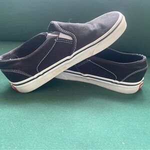 Black Slip-On Vans - Size 7